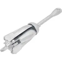 vidaXL Ancre pliante argentée 3,2 kg fonte malléable