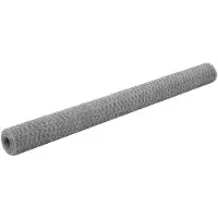 vidaXL Clôture en fil de fer Acier galvanisé 25x1,5 m Argenté