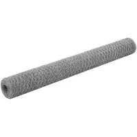 vidaXL Clôture en fil de fer Acier galvanisé 25x1,2 m Argenté