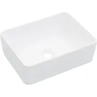 vidaXL Lavabo 40 x 30 x 13 cm céramique blanche