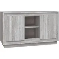 vidaXL Sideboard Gris Sonoma 102x35x60 cm Bois composite