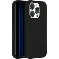 Accezz Coque Liquid Silicone avec MagSafe Apple iPhone 15 Pro - Noir
