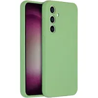 Accezz Coque Liquid Silicone Samsung Galaxy S23 FE - Vert