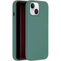 Accezz Coque Liquid Silicone Apple iPhone 15 - Vert foncé