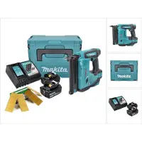 Makita DBN 500 RTJ Cloueuse sans fil 15-50 mm 90° 18 V + 2x Batteries 5,0 Ah + Chargeur + 20000x Clous de tête 50 mm + Coffret MakPac