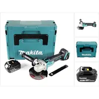 Makita DGA 504 F1J 18 V 125 mm brushless Meuleuse sans fil + Coffret MAKPAC + 1x Batterie BL 1830 - sans Chargeur