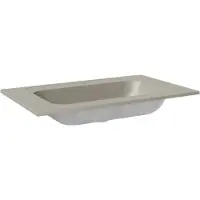 Balmani Tablo Strada plan simple top solid soie grise matte 90 x 55 cm