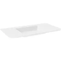 Balmani Moon plan simple Solid Surface blanc mat 100 x 55 cm