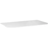 Balmani Moon tablette simple ou double Solid Surface blanc mat 100 x 55 cm