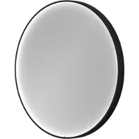 Balmani Secret Black miroir rond noir lumineux et anti-buée Ø 70 cm