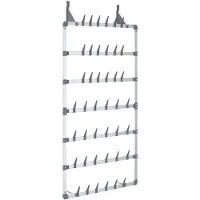 vidaXL Étagère à chaussures suspendue Argenté 66x13x139 cm