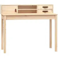 vidaXL Bureau 110x50x93 cm pin massif