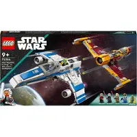 LEGO 75364 Star Wars New Republic E-Wing vs. Shin Hatis Starfighter, set de la série Ahsoka avec 2 véhicules jouets, figurine de droïde, 4 minifigures et 2 sabres laser