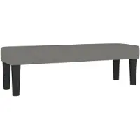 vidaXL Banc Gris foncé 100x30x30 cm Tissu