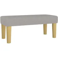 vidaXL Banc Gris clair 70x30x30 cm Tissu