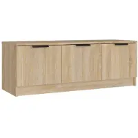 vidaXL Armoire TV Chêne Sonoma 102x35x36,5 cm Bois composite