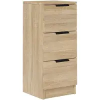 vidaXL Sideboard Chêne Sonoma 30x30x70 cm Matériau dérivé du bois