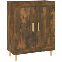 vidaXL Sideboard chêne fumé 69,5x34x90 cm bois composite