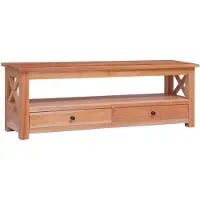 vidaXL Armoire TV 115x30x40 cm bois massif acajou