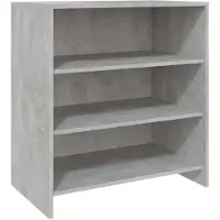 vidaXL Sideboard gris béton 70x40,5x75 cm Bois composite