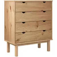 vidaXL Armoire à tiroirs OTTA 76,5x39,5x90 cm Bois massif