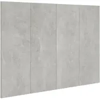 vidaXL Tête de lit gris béton 120x1,5x80 cm Bois composite
