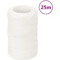 vidaXL Corde de bateau Blanc complet 2 mm 25 m Polypropylène