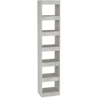 vidaXL Bibliothèque/Séparateur de pièce Gris béton 40x30x198 cm