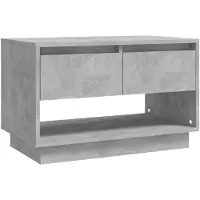 vidaXL Armoire TV gris béton 70x41x44 cm Bois composite