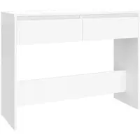 vidaXL Table console blanc 100x35x76,5 cm bois d'ingénierie