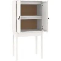 vidaXL Highboard blanc 60x40x120 cm pin massif