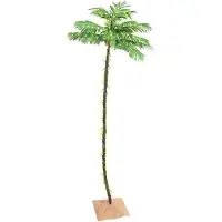 vidaXL Palmier à LED 192 LED Blanc chaud 300 cm