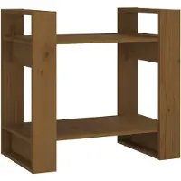 vidaXL Bibliothèque/Cloison Marron miel 60x35x57 cm Bois massif