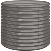 vidaXL Jardinière de jardin Acier galvanisé 80x80x68 cm Gris