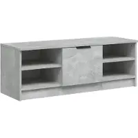 vidaXL Armoire TV gris béton 102x35,5x36,5 cm Bois composite