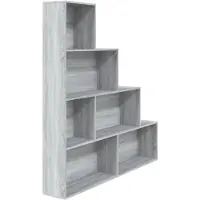 vidaXL Armoire à livres Sonoma gris 155x24x160 cm
