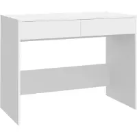 vidaXL Bureau blanc 101x50x76,5 cm Bois composite