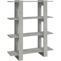 vidaXL Bibliothèque/Séparateur de pièce Gris béton 100x30x123,5 cm