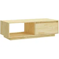 vidaXL Table basse 110x50x33,5 cm pin massif