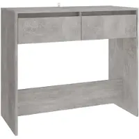vidaXL Table console gris béton 89x41x76,5 cm bois d'ingénierie