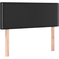 vidaXL Tête de lit noir 100x5x78/88 cm similicuir