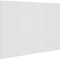 vidaXL Tête de lit blanc 120x1,5x80 cm Bois composite