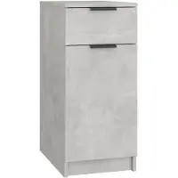 vidaXL Armoire de bureau Gris béton 33,5x50x75 cm Bois d'ingénierie