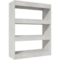 vidaXL Bibliothèque/Cloison Gris béton 80x30x103 cm Bois d'ingénierie