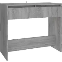 vidaXL Table console sonoma gris 89x41x76,5 cm bois d'ingénierie