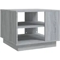 vidaXL Table basse Gris Sonoma 55x55x43 cm Bois composite