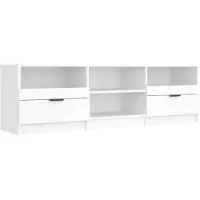 vidaXL Armoire TV Blanc 150x33,5x45 cm Bois composite