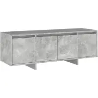 vidaXL Armoire TV gris béton 120x30x40,5 cm Bois composite