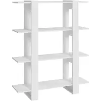 vidaXL Bibliothèque/Séparateur de pièce Blanc 100x30x123,5 cm