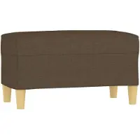 vidaXL Banc Marron 70x35x41 cm Tissu